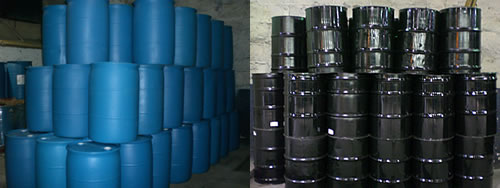 Plastic and Steel Stacked Barrels